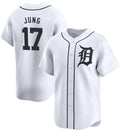 D.Tigers #17 Jace Jung Player White Limited Stitched product image 1