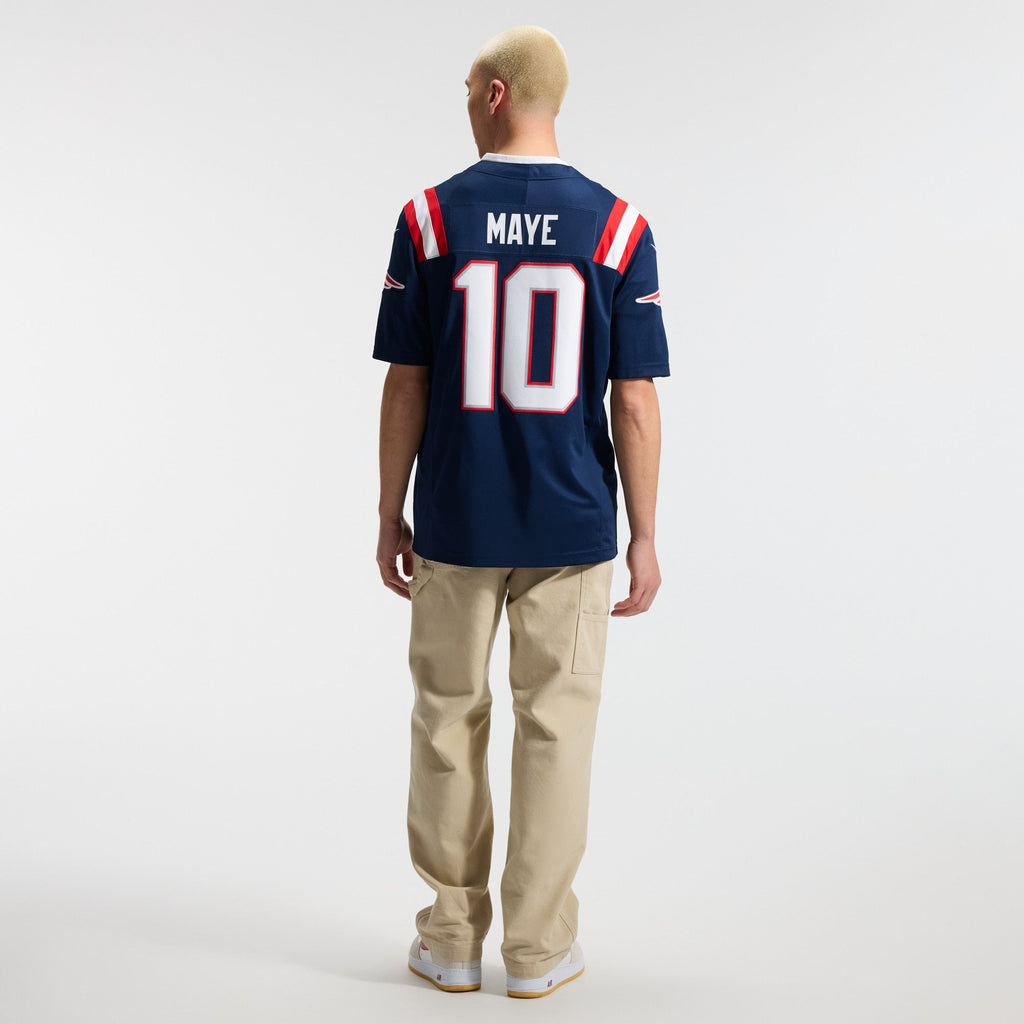 Drake Maye New England Patriots NFL Nike Men Navy Vapor F.U.S.E. Limited Player Sewn Jersey product image 7, provided for