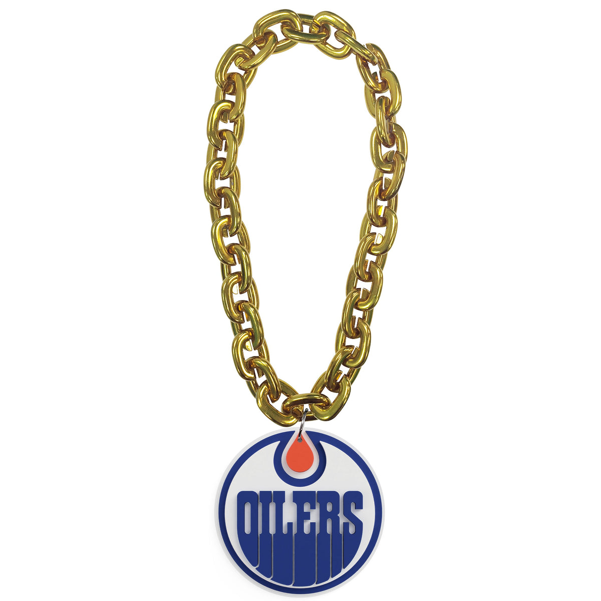 Edmonton Oilers NHL FanFave FanChain Gold Chain Necklace product image 1, provided for visual reference and product detail