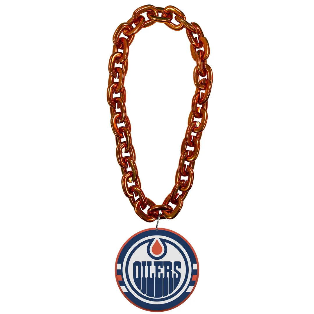 Connor McDavid Edmonton Oilers NHL FanFave Fan Chain Orange Chain Necklace product image 2, provided for visual reference