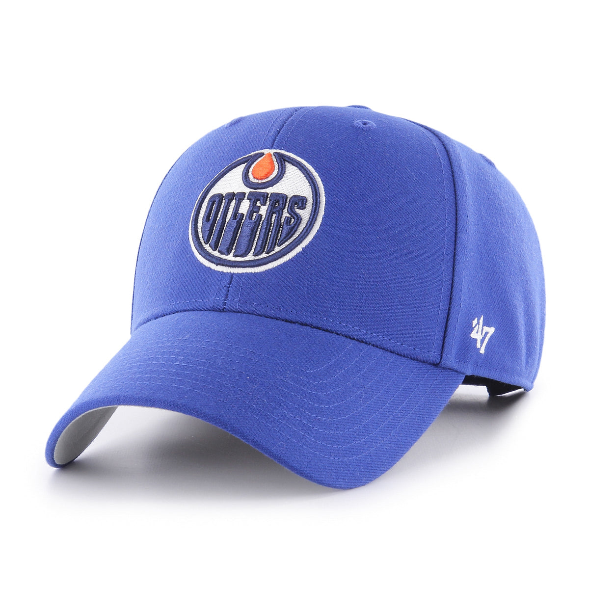 Edmonton Oilers NHL 47 Brand Men Royal MVP Adjustable Hat product image 1, provided for visual reference and product detail