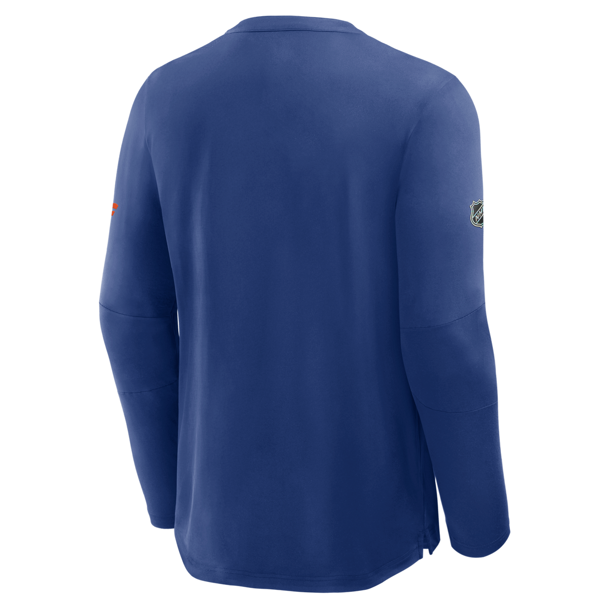 Edmonton Oilers NHL Fanatics Branded Men Navy Authentic Pro Rink Tech Long-sleeve Shirt product image 2, provided for visual