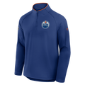 Edmonton Oilers NHL Fanatics Branded Men Royal Blue Authentic Pro Rink Training 1/4 Zip Long-sleeve Shirt product image 1,