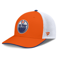Edmonton Oilers NHL Fanatics Branded Men Orange/White Authentic Pro Rink Trucker Snapback product image 1, provided for
