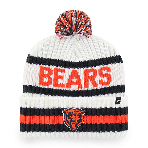 Chicago Bears White Bering 47' Cuffed Knit Hat product image 1, provided for visual reference and product detail review