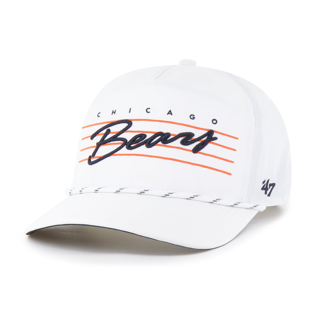Chicago Bears White Downburst '47 Hitch Adjustable Hat product image 1, provided for visual reference and product detail