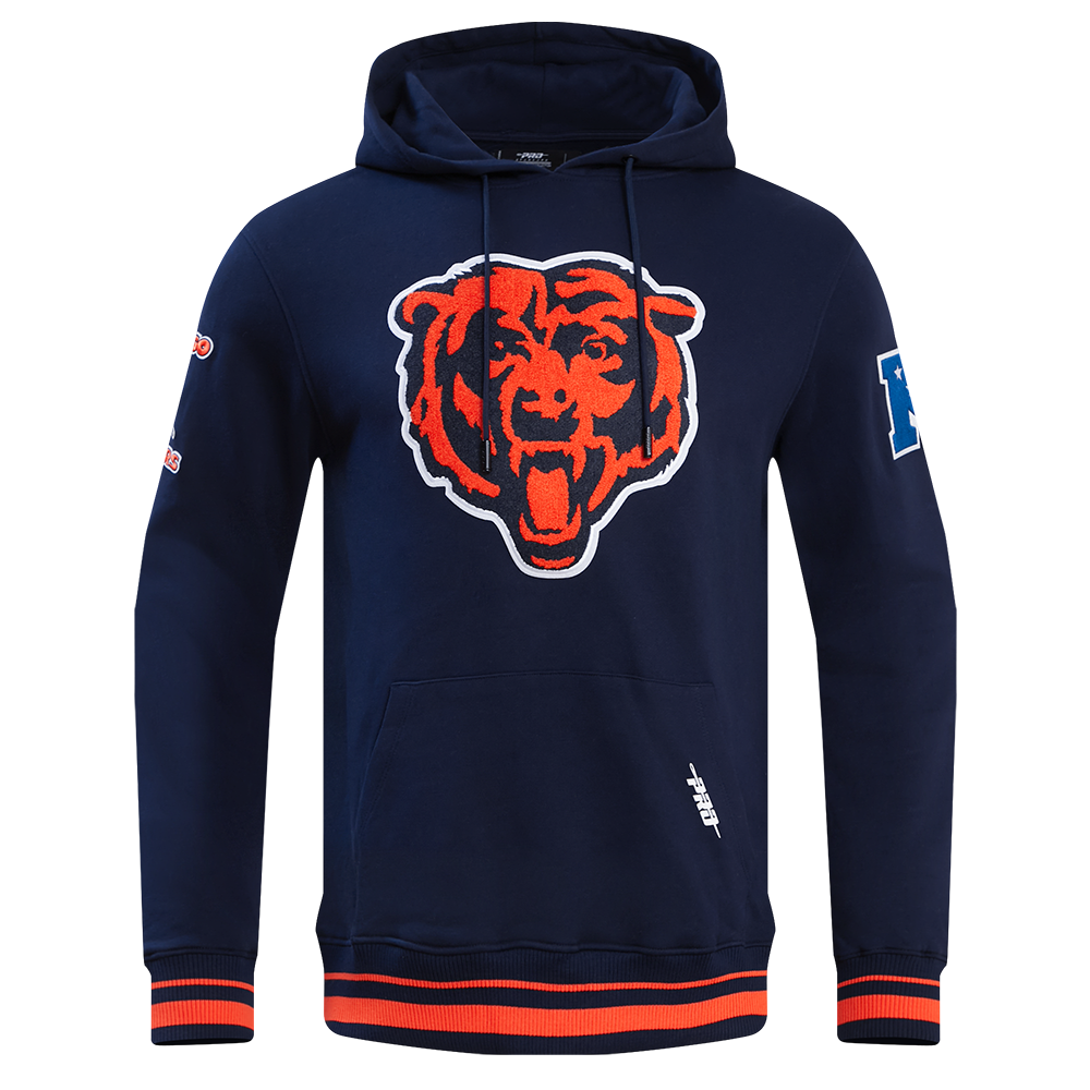 Chicago Bears Pro Standard Retro Classic Navy Hoodie product image 4, provided for visual reference and product detail review
