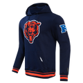 Chicago Bears Pro Standard Retro Classic Navy Hoodie product image 1, provided for visual reference and product detail review