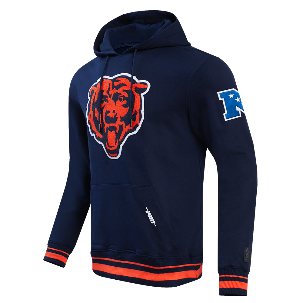 Chicago Bears Pro Standard Retro Classic Navy Hoodie product image 1, provided for visual reference and product detail review