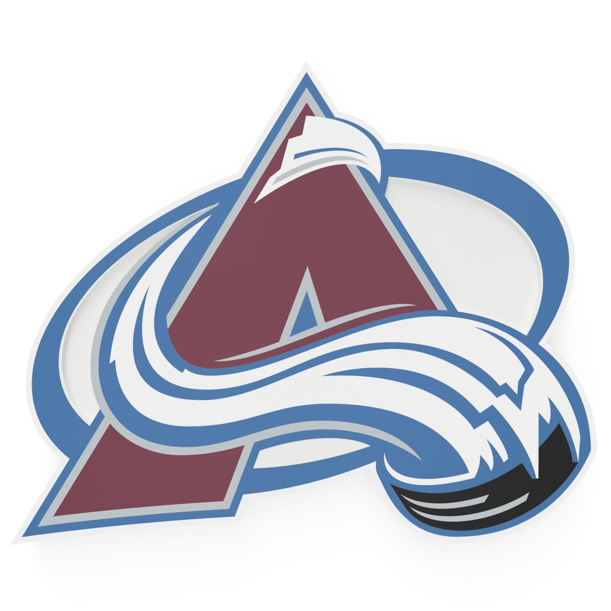 Colorado Avalanche NHL FanFave FanChain Maroon Chain Necklace product image 2, provided for visual reference and product