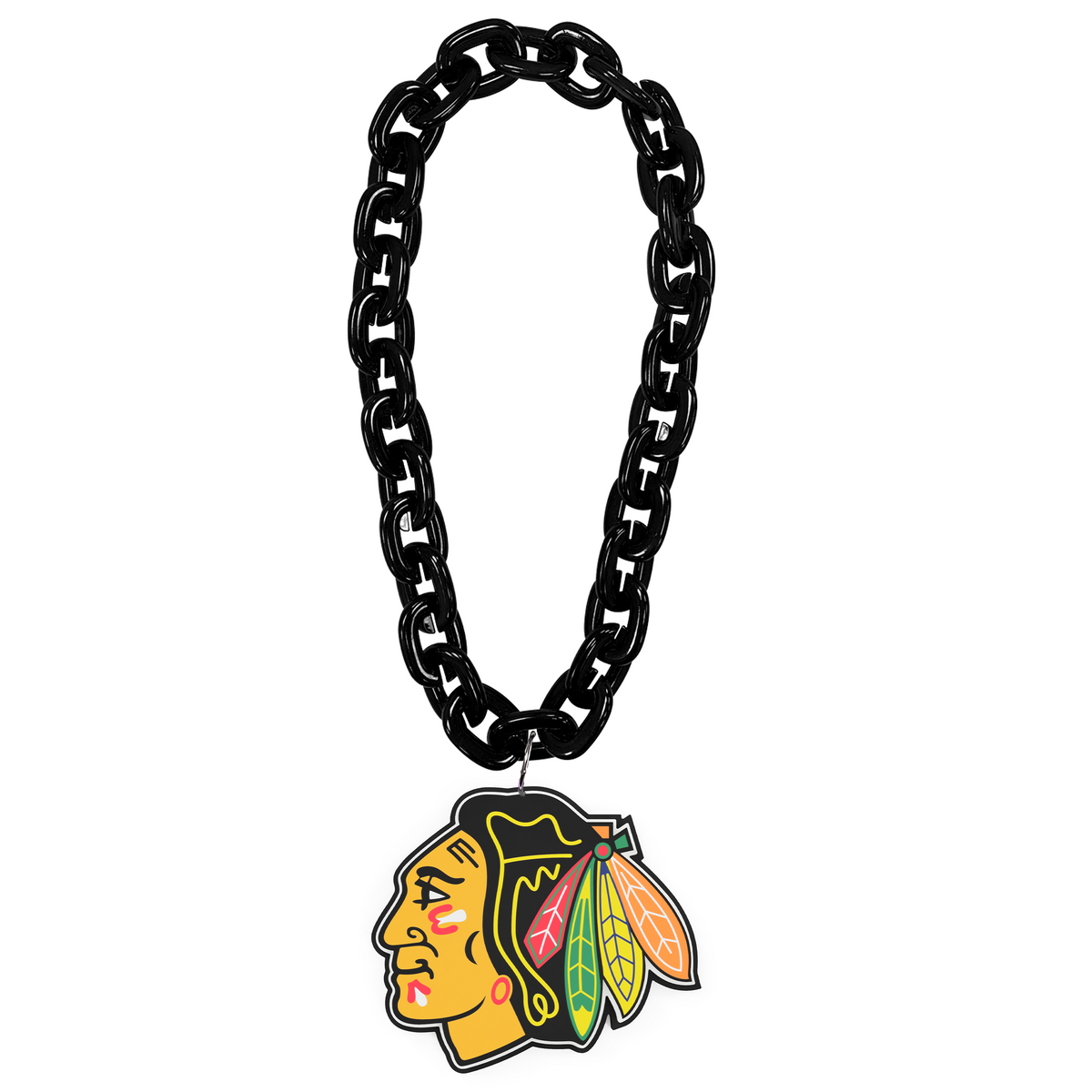 Chicago Blackhawks Fan Chain Black product image 1, provided for visual reference and product detail review