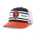 Chicago Bears '47 Striped Double Header Hitch Mesh Adjustable Hat product image 1, provided for visual reference and product