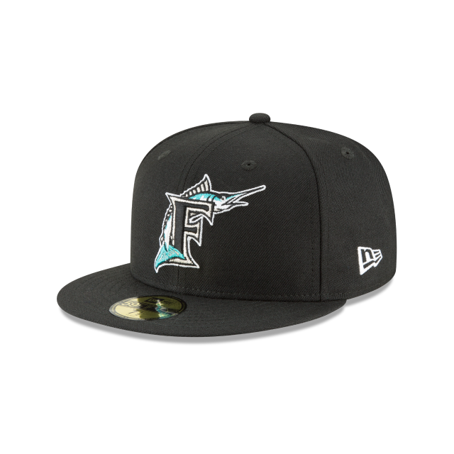 Florida Marlins MLB New Era Men Black 59Fifty Cooperstown 1993 Wool Fitted Hat product image 1, provided for visual