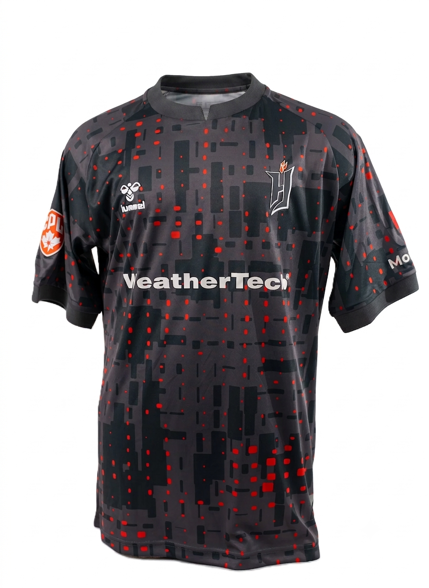 Forge FC CPL Hummel Men Grey 2026 Away Replica Jersey product image 1, provided for visual reference and product detail