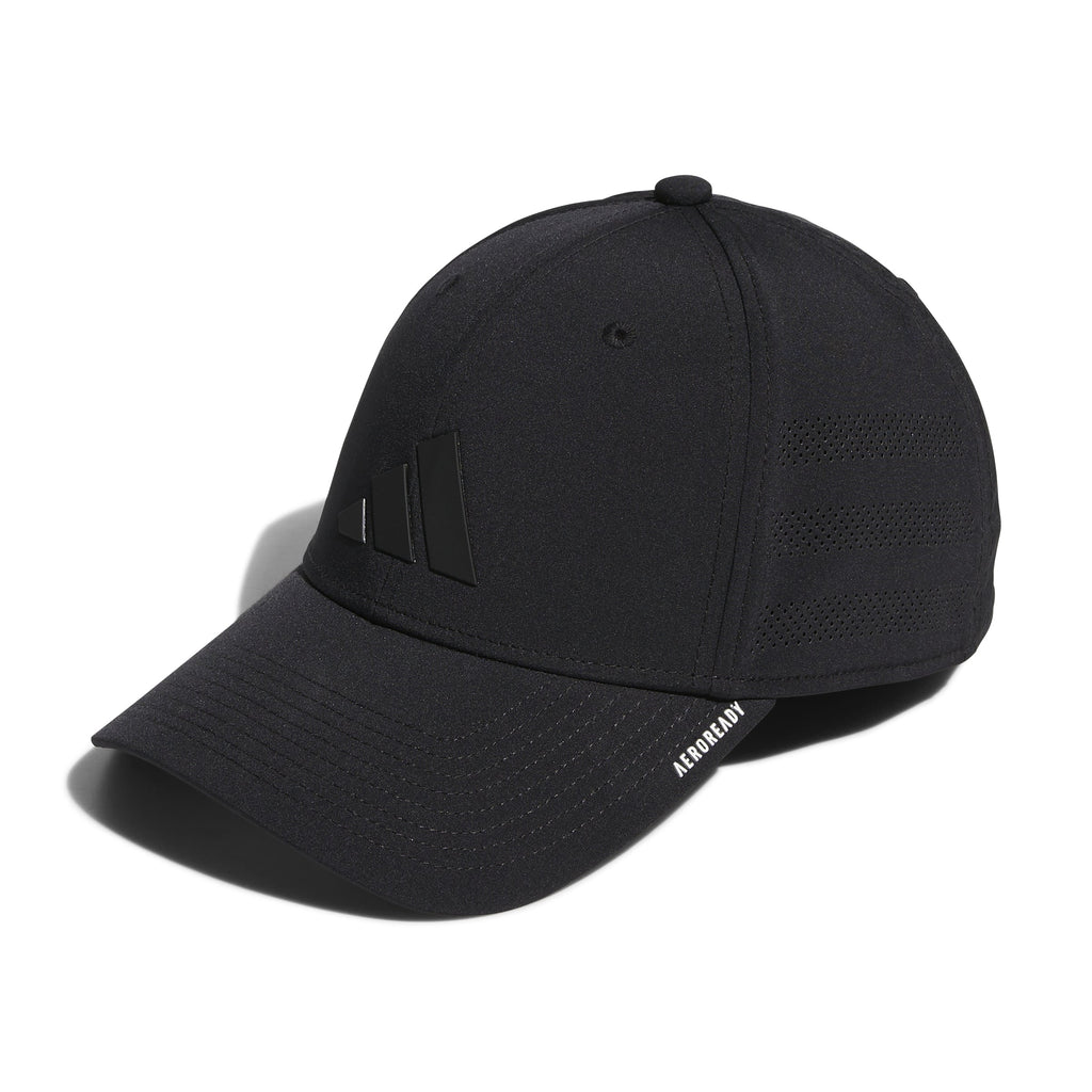 Adidas Men Black Game Day Stretch Fit Hat product image 1, provided for visual reference and product detail review