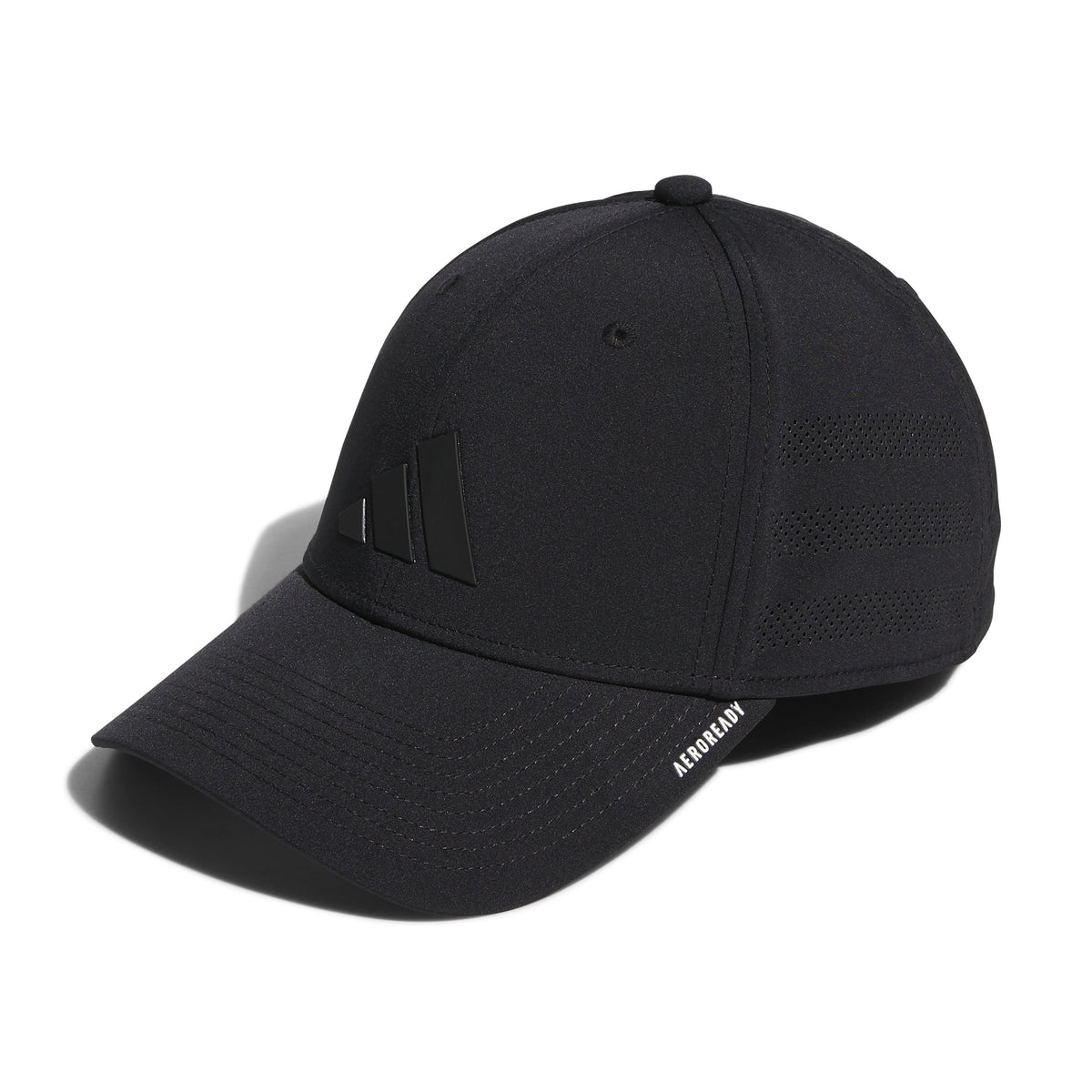 Adidas Men Black Game Day Stretch Fit Hat product image 1, provided for visual reference and product detail review