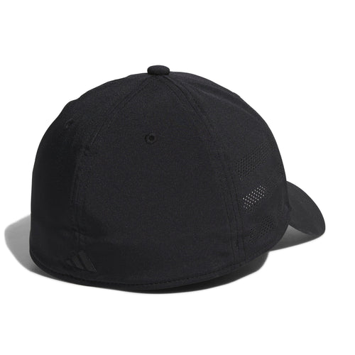 Adidas Men Black Game Day Stretch Fit Hat product image 2, provided for visual reference and product detail review