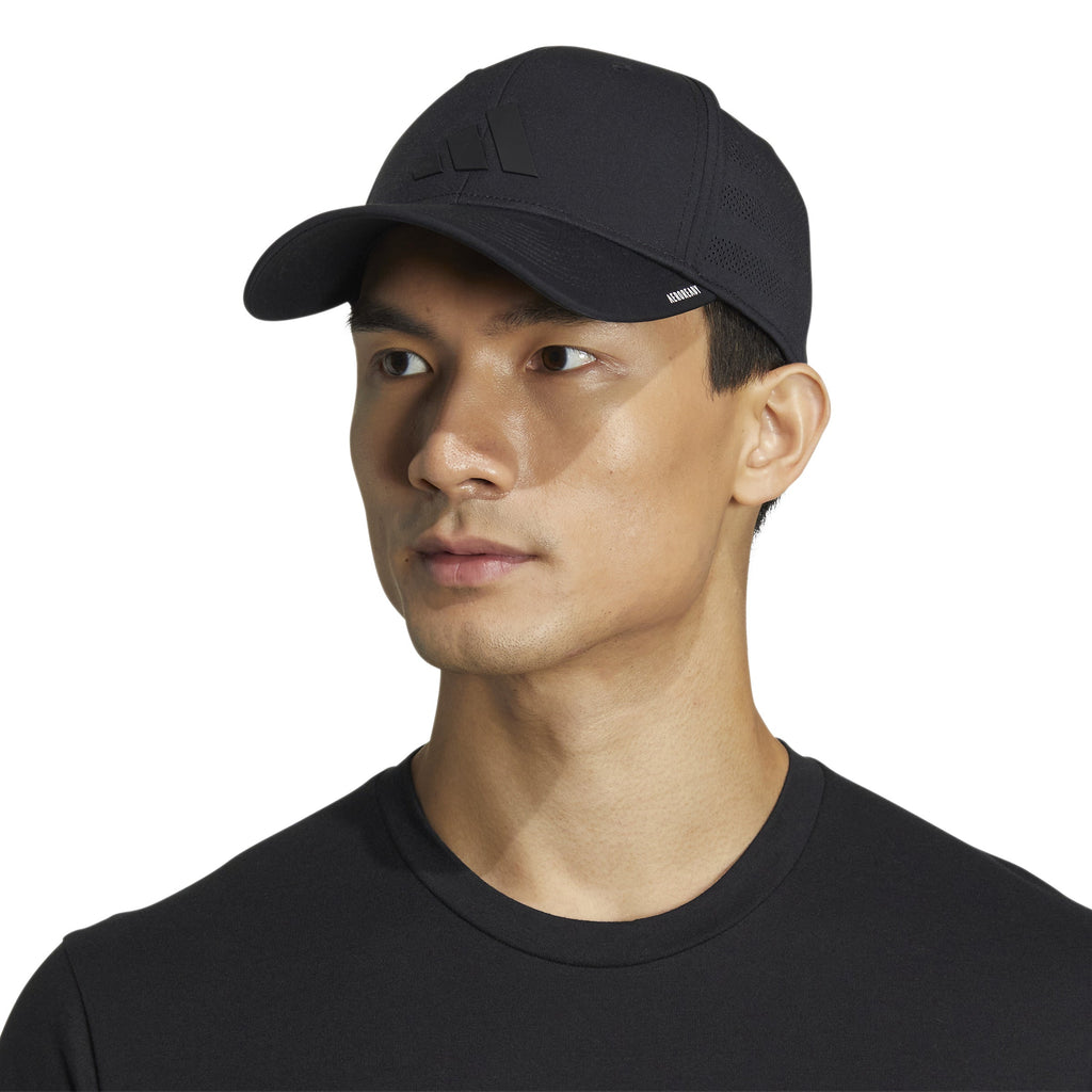 Adidas Men Black Game Day Stretch Fit Hat product image 5, provided for visual reference and product detail review