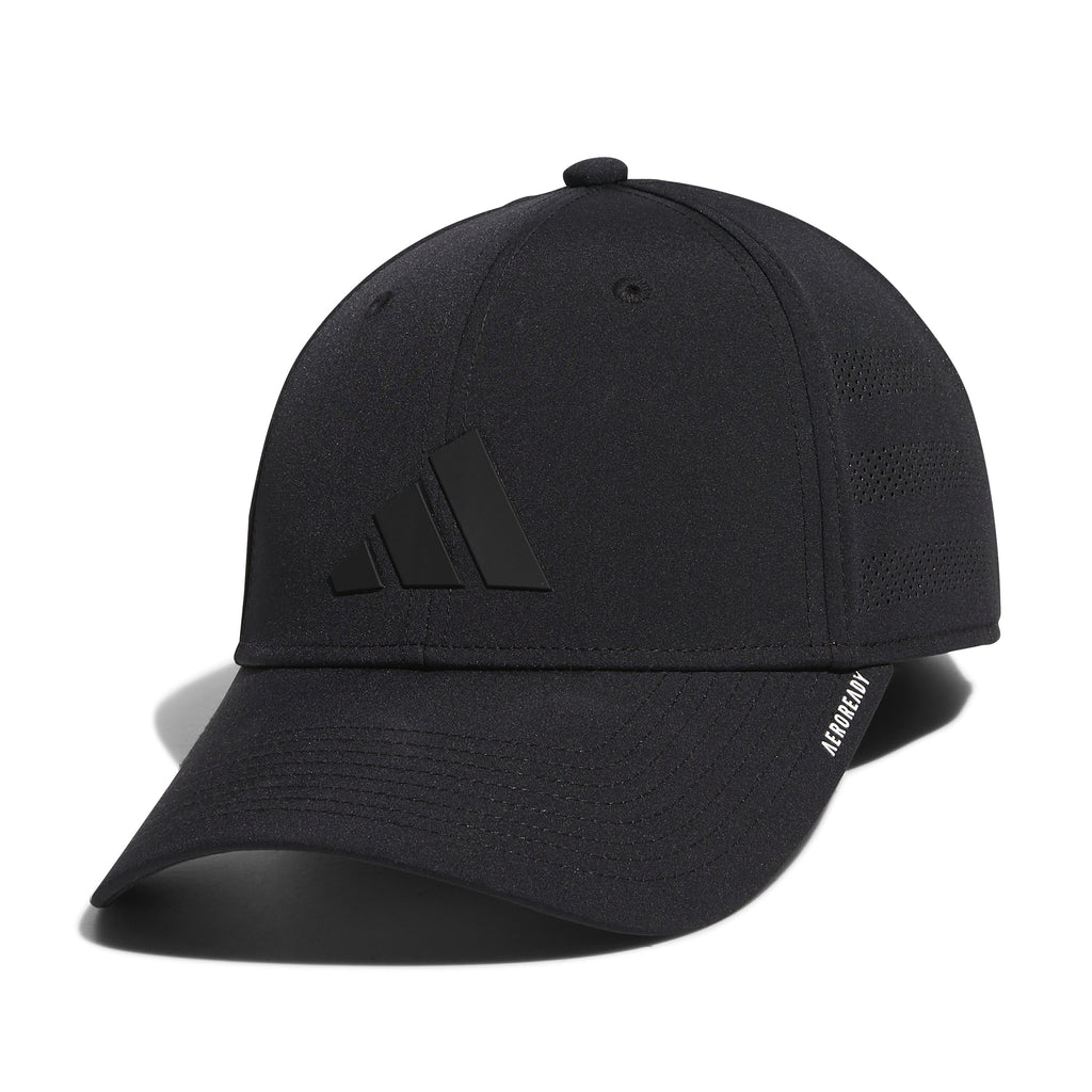 Adidas Men Black Game Day Stretch Fit Hat product image 6, provided for visual reference and product detail review