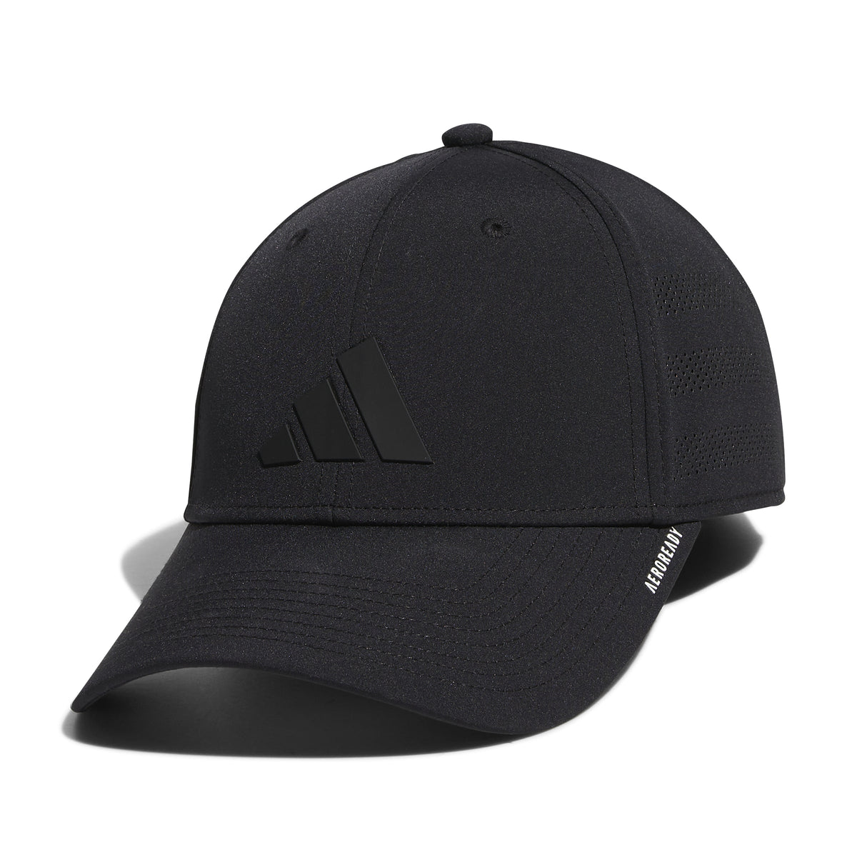Adidas Men Black Game Day Stretch Fit Hat product image 6, provided for visual reference and product detail review