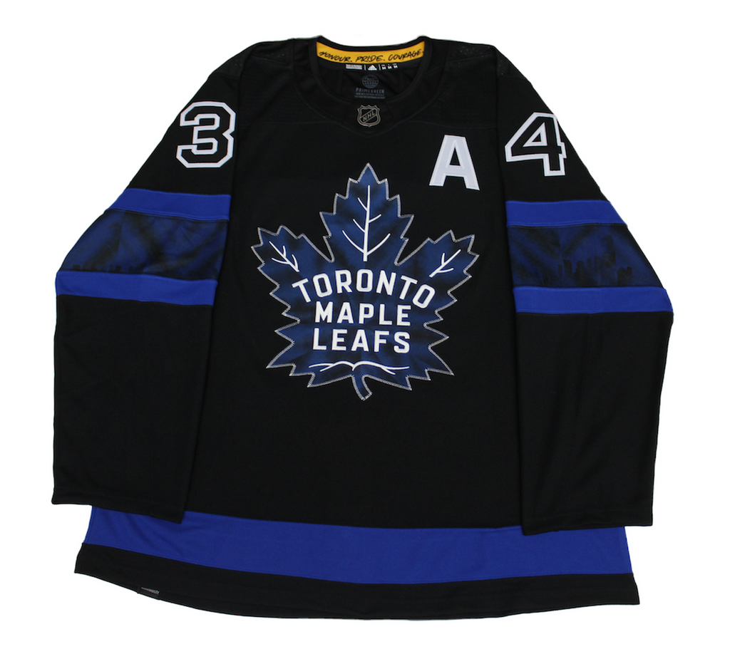 Auston Matthews Toronto Maple Leafs NHL Adidas Black Autographed Authentic Jersey product image 4, provided for visual