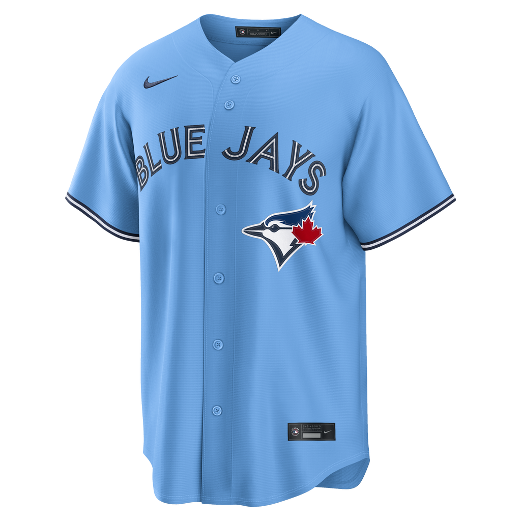 George Springer Toronto Blue Jays MLB Nike Men Powder Blue Replica Jersey product image 2, provided for visual reference and