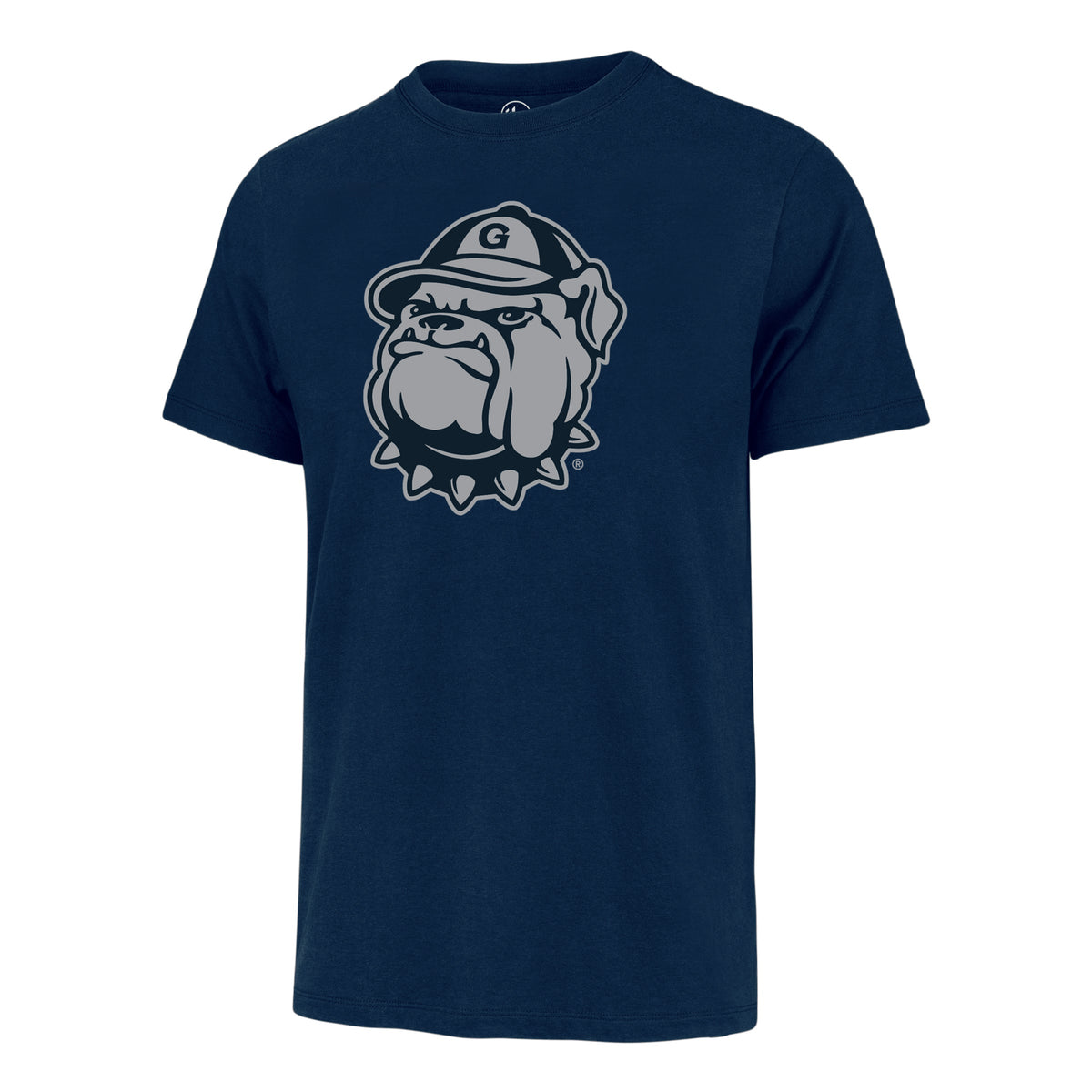 Georgetown Hoyas NCAA 47 Brand Men Navy Primary Logo Fan T-Shirt product image 1, provided for visual reference and product