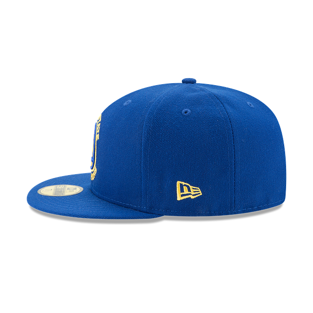 Golden State Warriors NBA New Era Men Royal Blue 59Fifty Team Basic Fitted Hat product image 5, provided for visual
