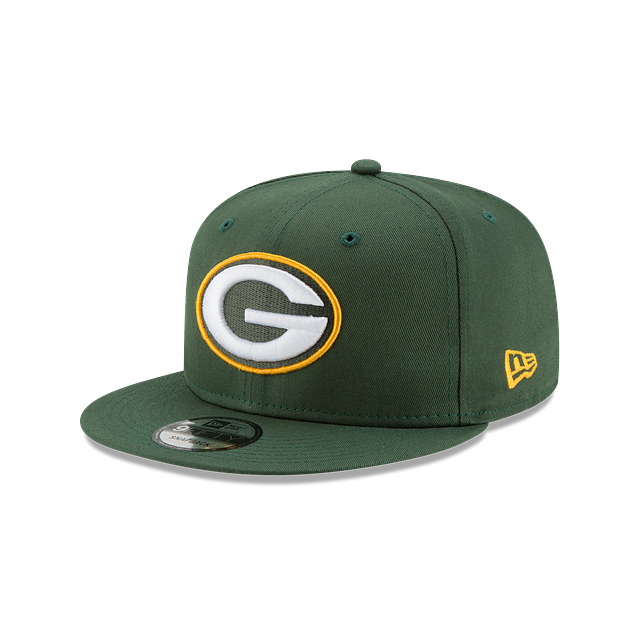 Green Bay Packers NFL New Era Men Cilantro Green 9Fifty Basic Snapback product image 1, provided for visual reference and
