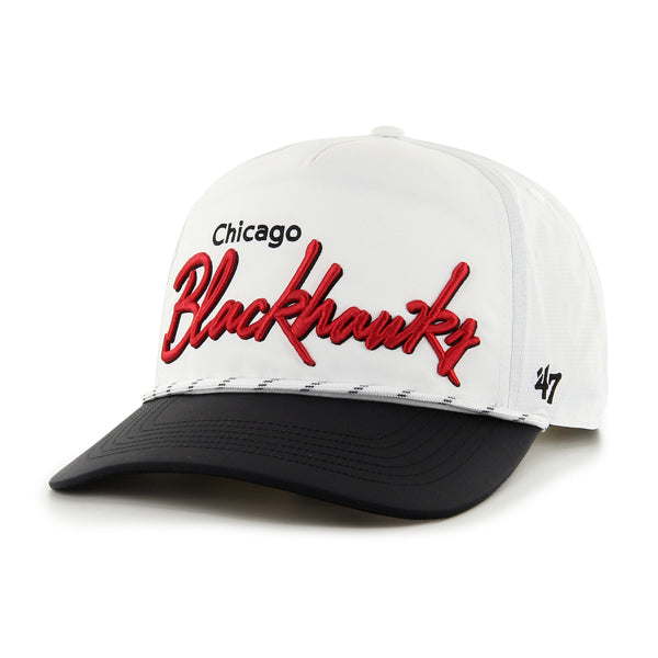 Chicago Blackhawks Chamberlain '47 Hitch Snapback Hat product image 1, provided for visual reference and product detail