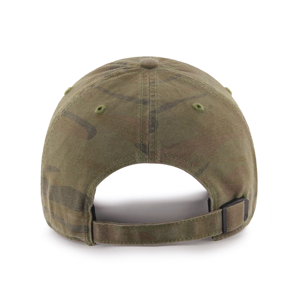 Chicago Blackhawks Camo Olive Primary Logo Adjustable Hat product image 2, provided for visual reference and product detail