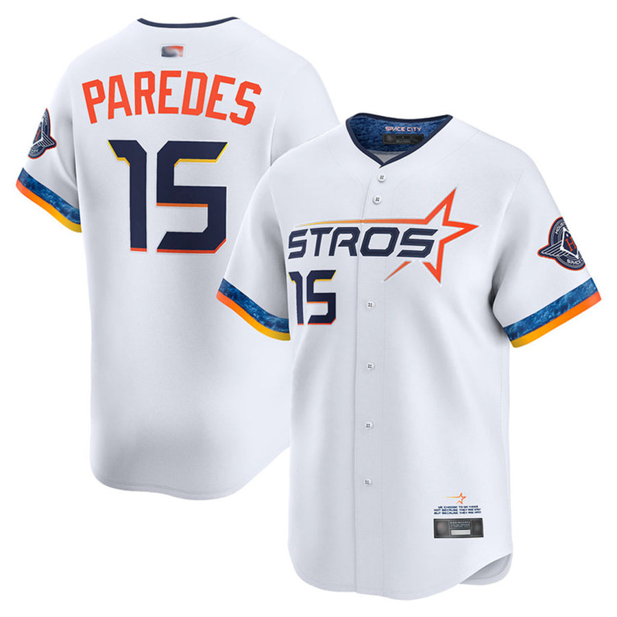 H.Astros #15 Isaac Paredes Player White City Connect Home product image 1