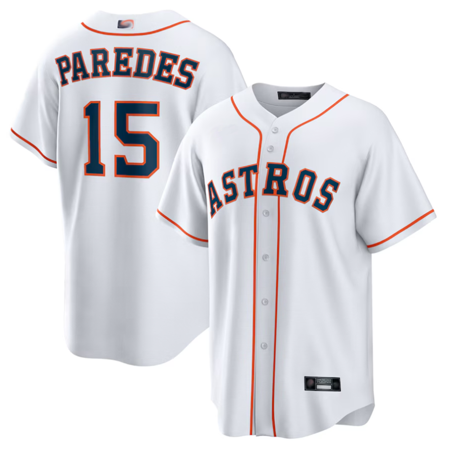 H.Astros #15 Isaac Paredes Player White Home Replica product image 1