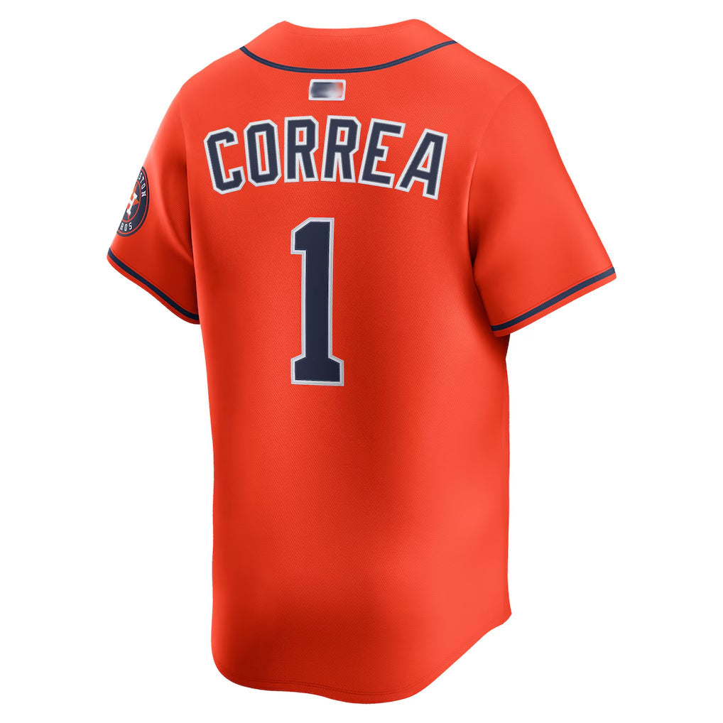 H.Astros #1 Carlos Correa Player Orange Home Limited Game product image 1