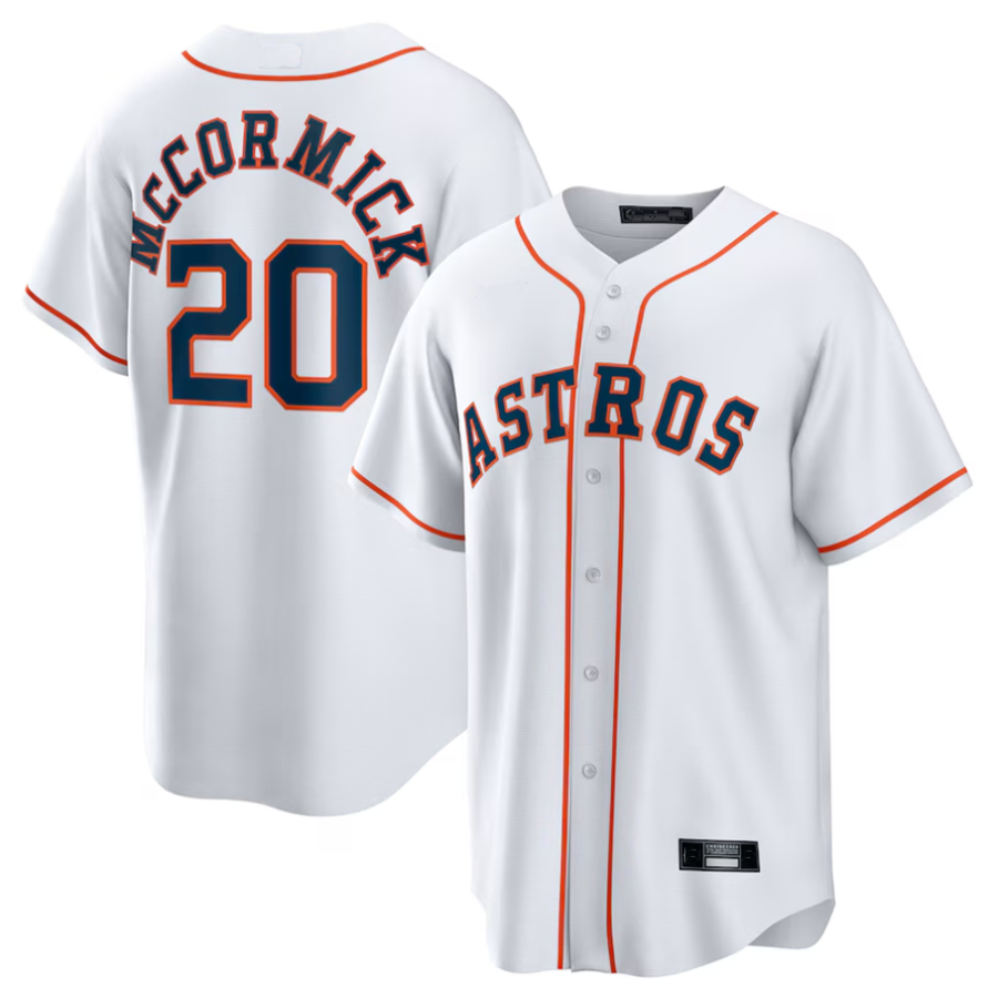 H.Astros #20 Chas McCormick Player White Home Replica product image 1