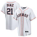 H.Astros #21 Yainer Diaz Player White Home Replica Baseball product image 1