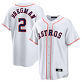 H.Astros #2 Alex Bregman Player White Home Replica Baseball product image 1