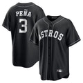 H.Astros #3 Jeremy Pe?a Player Black Lights Out Replica product image 1