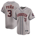 H.Astros #3 Jeremy Pena Player Gray Road Limited Baseball product image 1