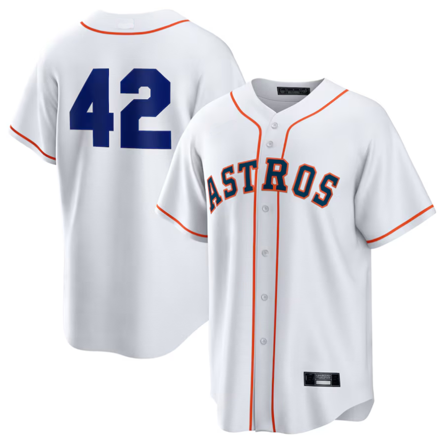 H.Astros #42 Player White Home Replica Game Baseball Jerseys product image 1