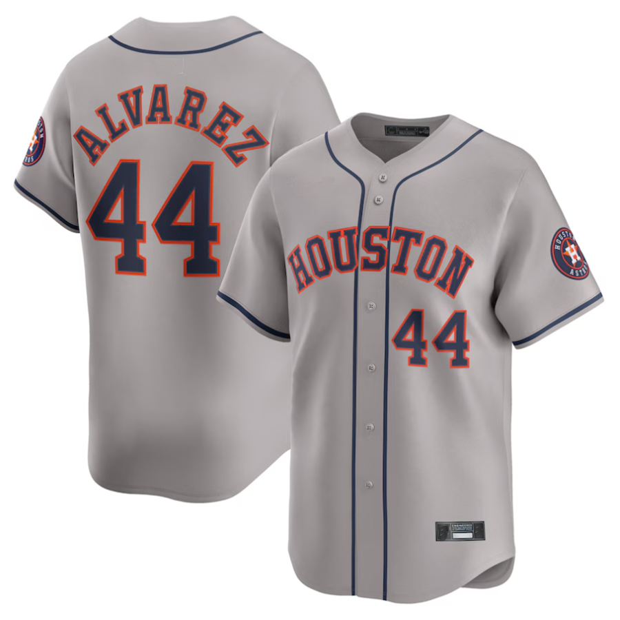 H.Astros #44 Yordan Alvarez Player Gray Road Limited Elite product image 1
