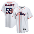 H.Astros #59 Framber Valdez Player White Home Replica product image 1