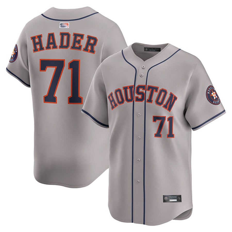 H.Astros #71 Josh Hader Player Gray Road Limited Baseball product image 1
