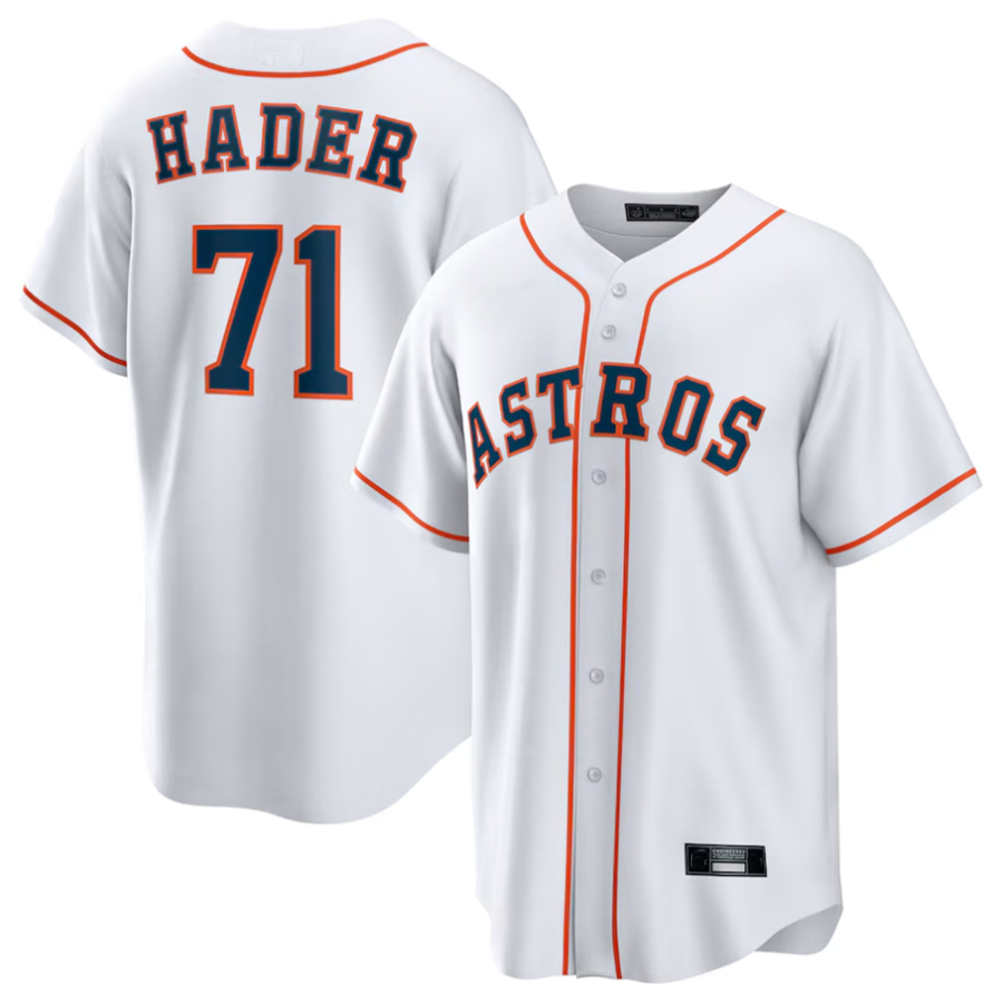 H.Astros #71 Josh Hader Player White Home Replica Baseball product image 1