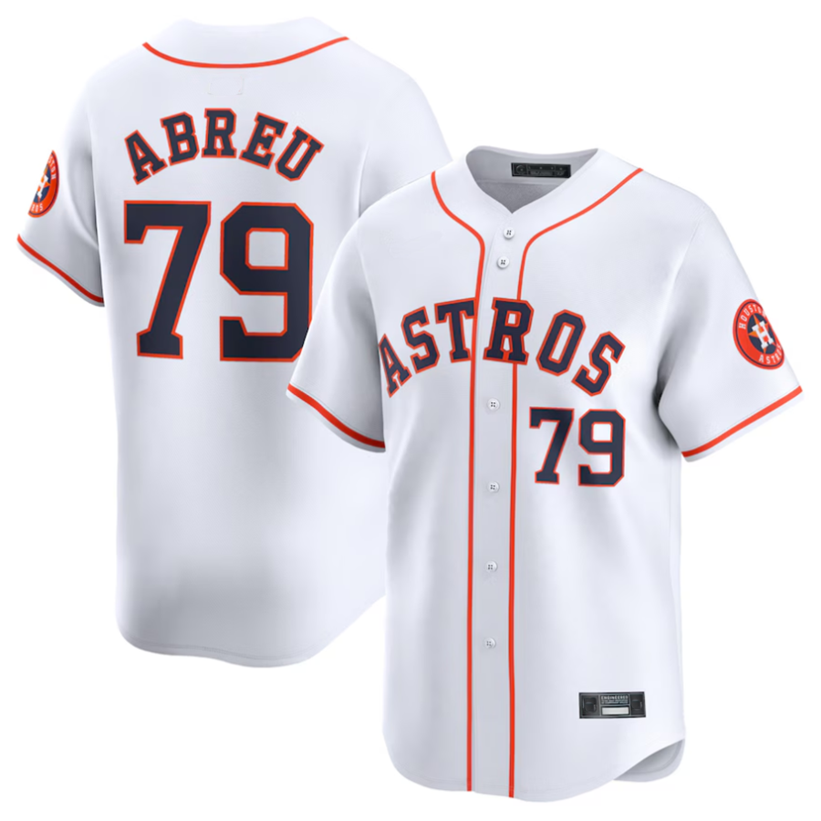 H.Astros #79 Jose Abreu Player White Home Limited Baseball product image 1