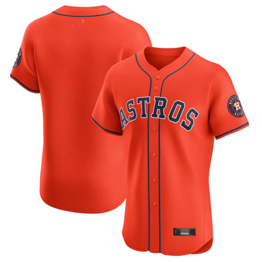 H.Astros Blank Player Orange Replica Elite Baseball Jerseys product image 1