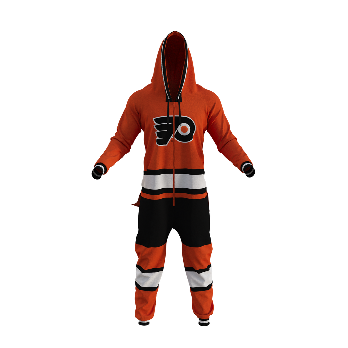 Philadelphia Flyers NHL Hockey Sockey Men Orange Team Uniform Onesie product image 1, provided for visual reference and