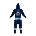 Winnipeg Jets NHL Hockey Sockey Men Navy Team Uniform Onesie product image 1, provided for visual reference and product