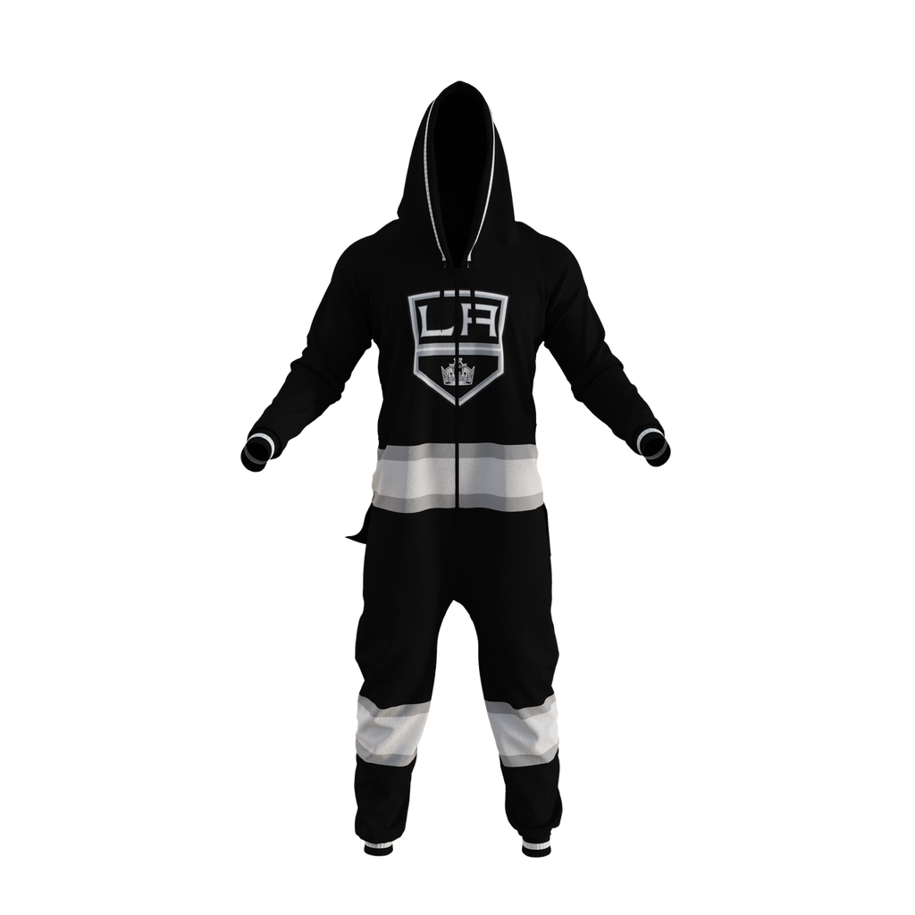 Los Angeles Kings NHL Hockey Sockey Men Black Team Uniform Onesie product image 1, provided for visual reference and product