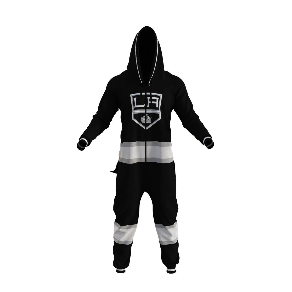 Los Angeles Kings NHL Hockey Sockey Men Black Team Uniform Onesie product image 1, provided for visual reference and product